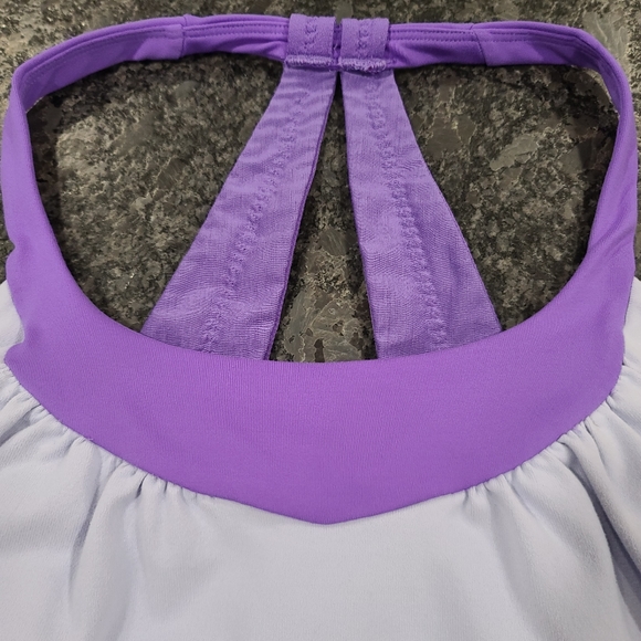 Lululemon Scoop Me Up Tank Built-In Bra Power Purple Racerback Halter Size 4 - Picture 7 of 14